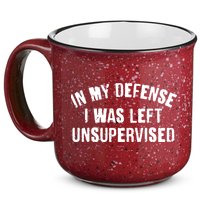 In My Defense I Was Left Unsupervised 15oz Campfire Ceramic Mug