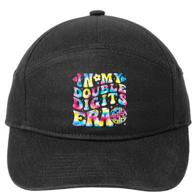 In My Double Digits Era 10th Birthday Party 10 Year Old 7-Panel Snapback Hat