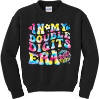 In My Double Digits Era 10th Birthday Party 10 Year Old Kids Sweatshirt