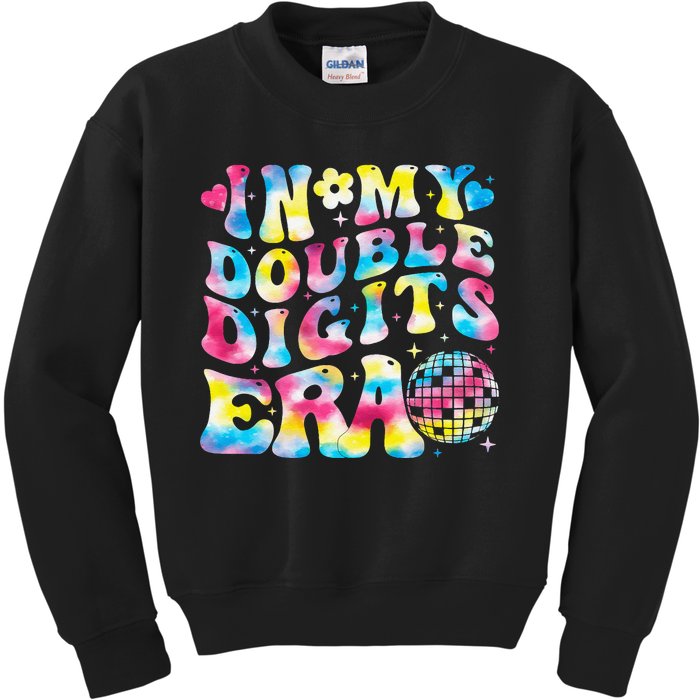 In My Double Digits Era 10th Birthday Party 10 Year Old Kids Sweatshirt