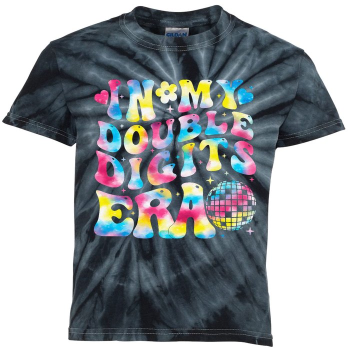 In My Double Digits Era 10th Birthday Party 10 Year Old Kids Tie-Dye T-Shirt