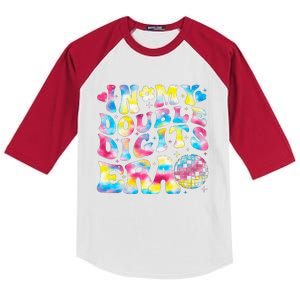 In My Double Digits Era 10th Birthday Party 10 Year Old Kids Colorblock Raglan Jersey