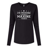 Im Maxine Doing Maxine Things Womens Cotton Relaxed Long Sleeve T-Shirt