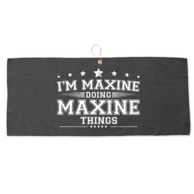 Im Maxine Doing Maxine Things Large Microfiber Waffle Golf Towel