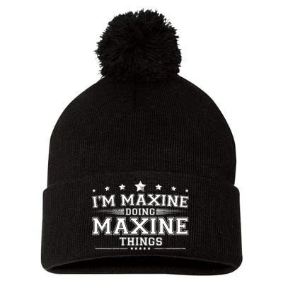 Im Maxine Doing Maxine Things Pom Pom 12in Knit Beanie