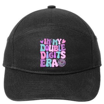 In My Double Digits Era Retro 10 Year Old 10th Birthday Girl 7-Panel Snapback Hat