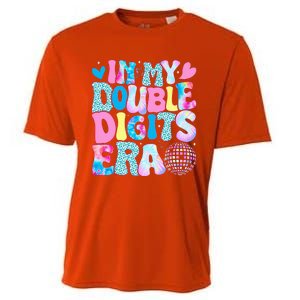 In My Double Digits Era Retro 10 Year Old 10th Birthday Cooling Performance Crew T-Shirt