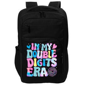 In My Double Digits Era Retro 10 Year Old 10th Birthday Impact Tech Backpack