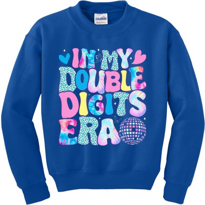 In My Double Digits Era Retro 10 Year Old 10th Birthday Kids Sweatshirt