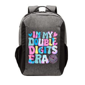 In My Double Digits Era Retro 10 Year Old 10th Birthday Vector Backpack