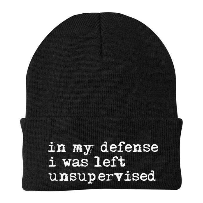 In My Defense I Was Left Unsupervised Beanie