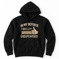In My Defense I Was Left Unsupervised Hoodie