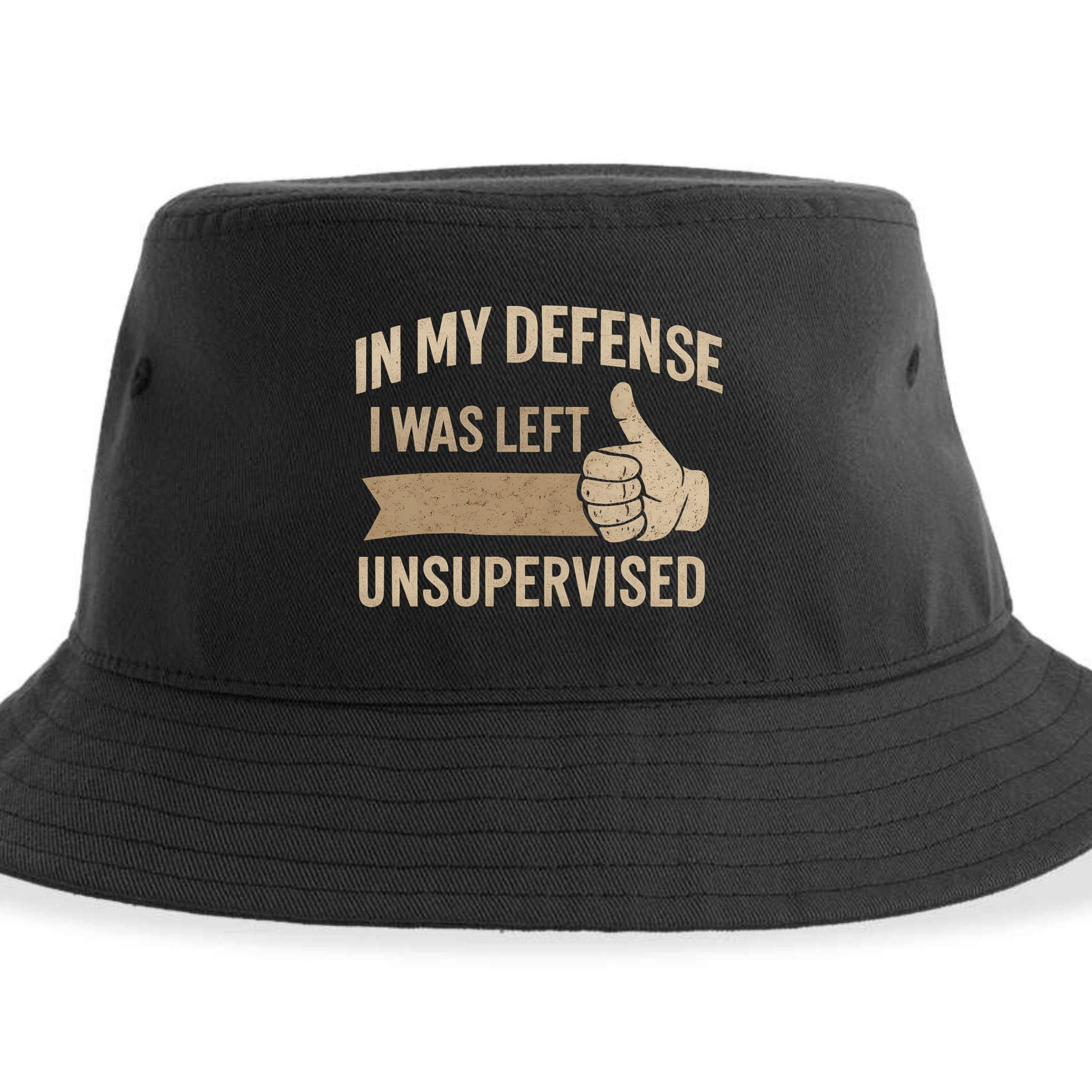 In My Defense I Was Left Unsupervised Sustainable Bucket Hat