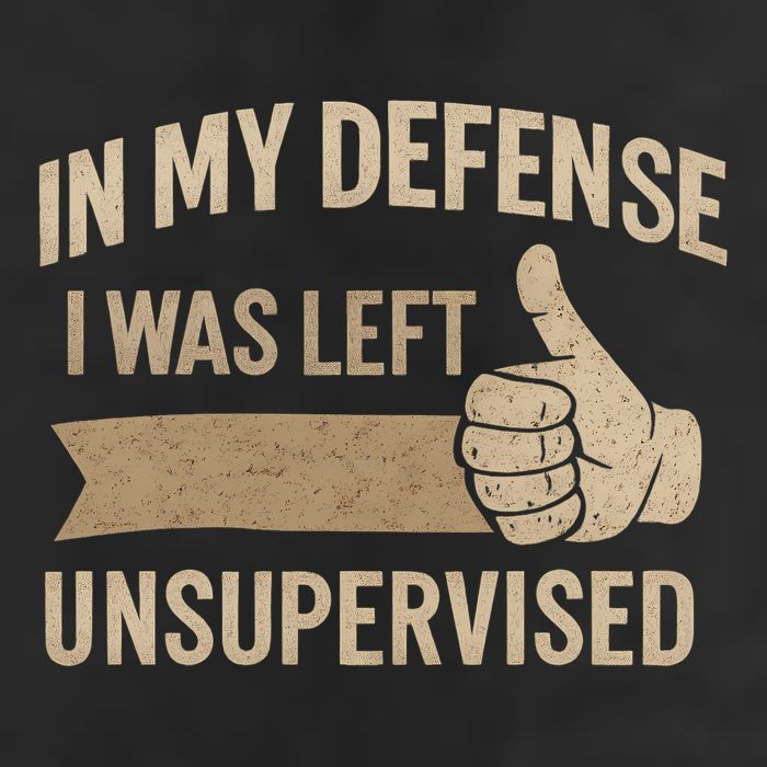 In My Defense I Was Left Unsupervised Crop Fleece Hoodie