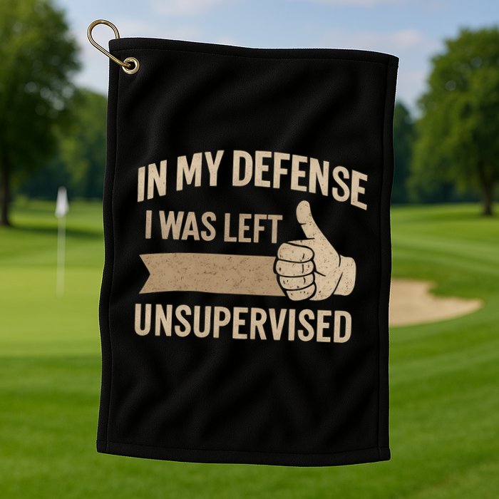 In My Defense I Was Left Unsupervised Golf Towel