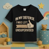 In My Defense I Was Left Unsupervised Toddler T-Shirt