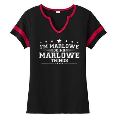 Im Marlowe Doing Marlowe Things Ladies Halftime Notch Neck Tee