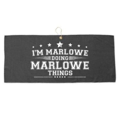 Im Marlowe Doing Marlowe Things Large Microfiber Waffle Golf Towel