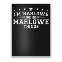 Im Marlowe Doing Marlowe Things Poster