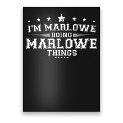 Im Marlowe Doing Marlowe Things Poster