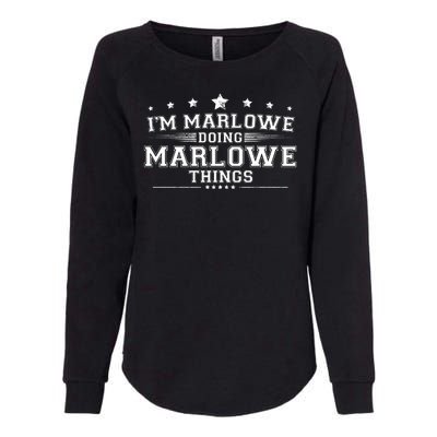 Im Marlowe Doing Marlowe Things Womens California Wash Sweatshirt