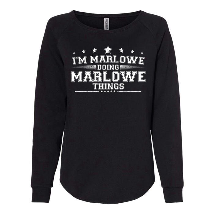 Im Marlowe Doing Marlowe Things Womens California Wash Sweatshirt