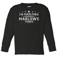 Im Marlowe Doing Marlowe Things Toddler Long Sleeve Shirt