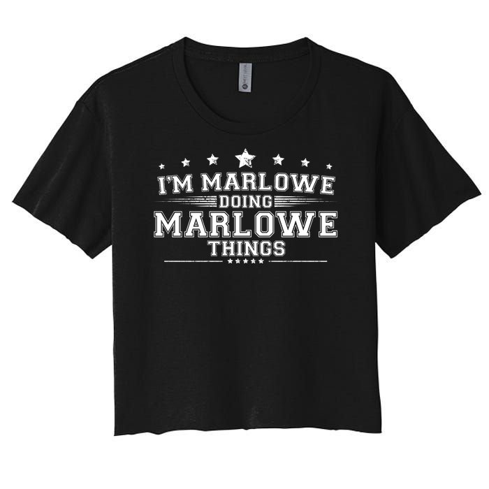 Im Marlowe Doing Marlowe Things Women's Crop Top Tee