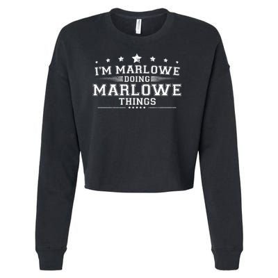 Im Marlowe Doing Marlowe Things Cropped Pullover Crew