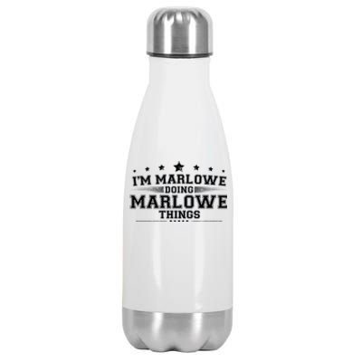 Im Marlowe Doing Marlowe Things Stainless Steel Insulated Water Bottle