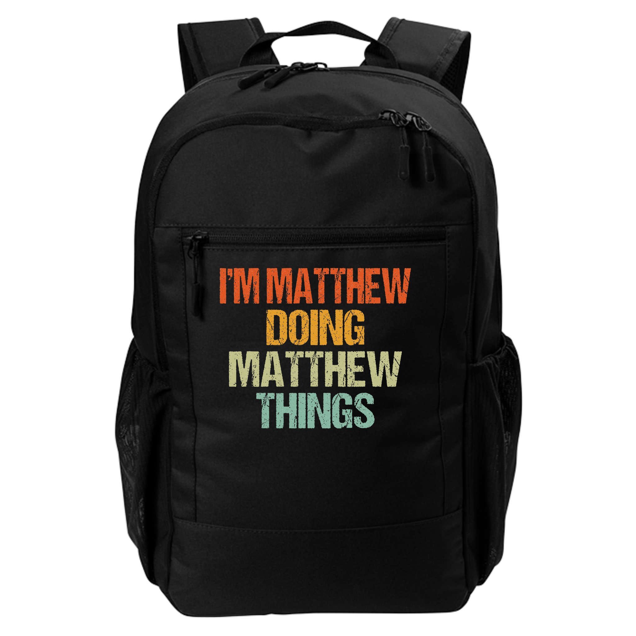 I'm Matthew Doing Matthew Things Vintage Birthday Backpack