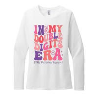 In My Double Digits Era 10th Birthday Version Groovy Retro Womens CVC Long Sleeve Shirt