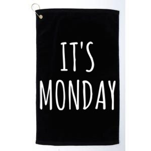 It's Monday Day Of The Week Prank April Fools Day Gift Great Gift Platinum Collection Golf Towel