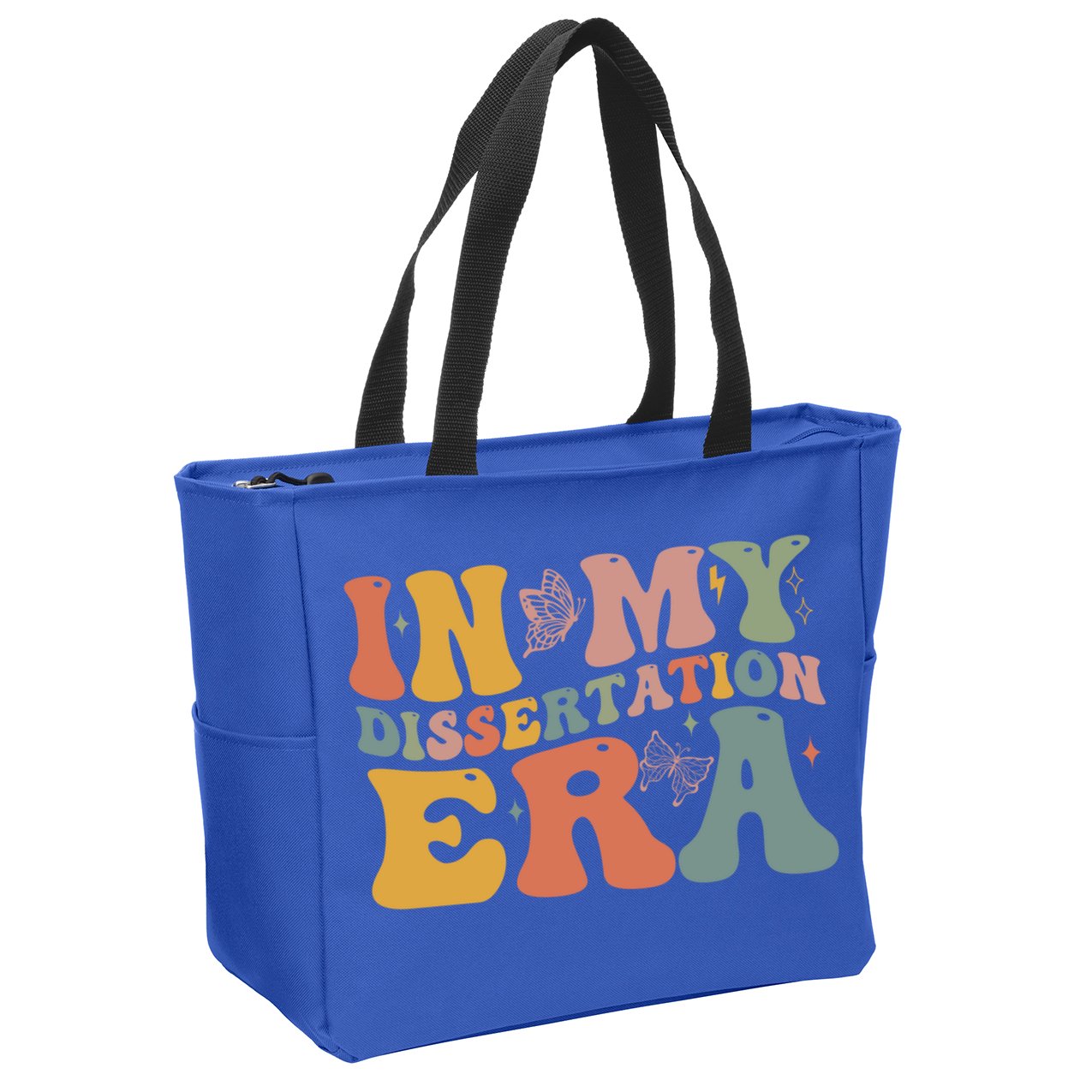 In My Dissertation Era School College Graduate Program Gift Zip Tote Bag