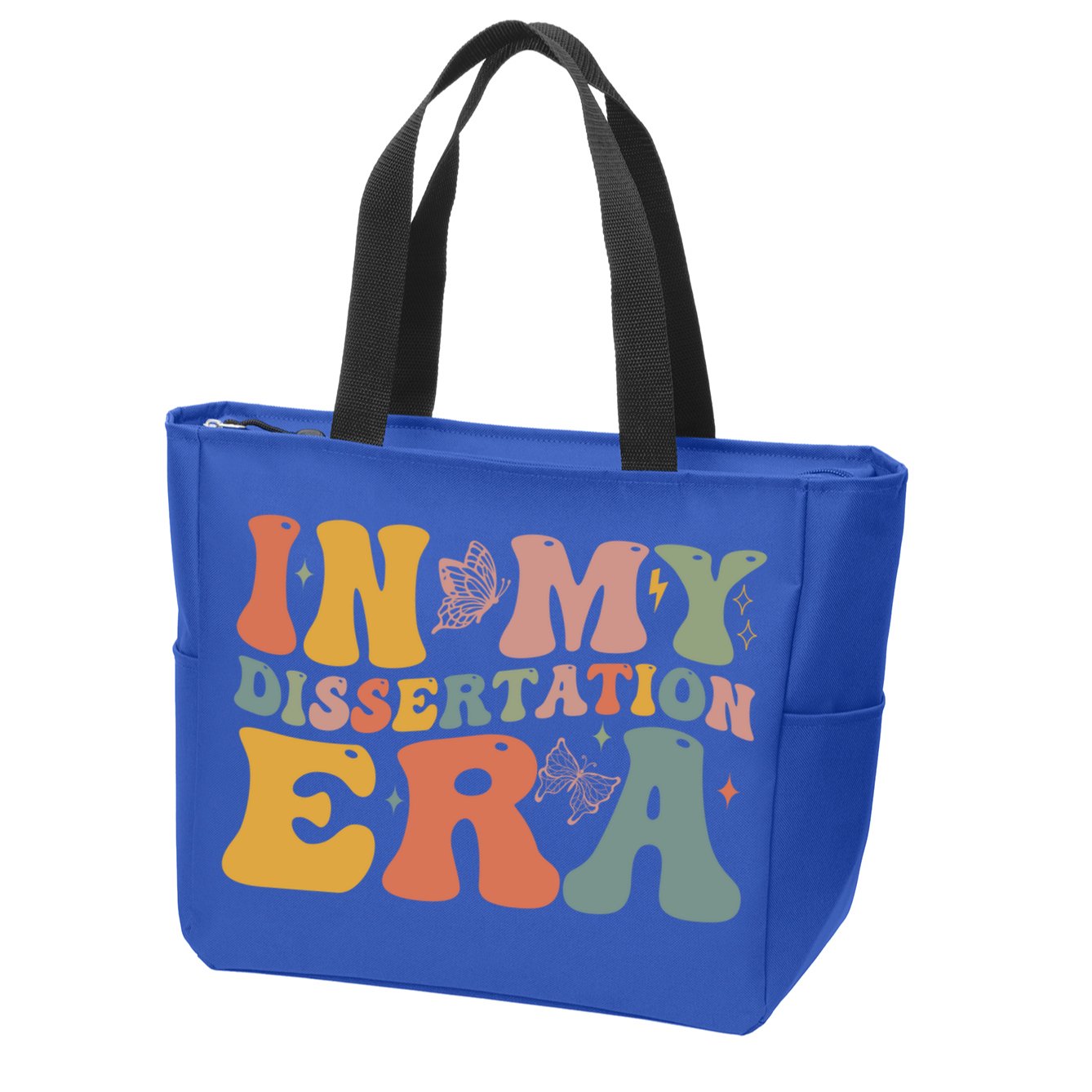 In My Dissertation Era School College Graduate Program Gift Zip Tote Bag