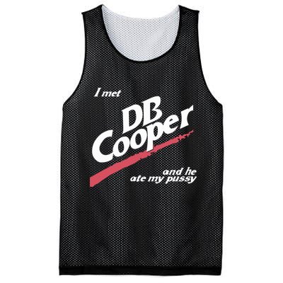 I Met Db Cooper And He Ate My Pussy Mesh Reversible Basketball Jersey Tank