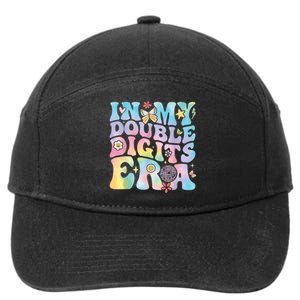 In My Double Digits Era Retro 10 Year Old 10th Birthday Girl 7-Panel Snapback Hat