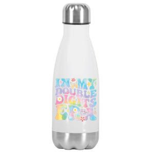 In My Double Digits Era Retro 10 Year Old 10th Birthday Girl Stainless Steel Insulated Water Bottle