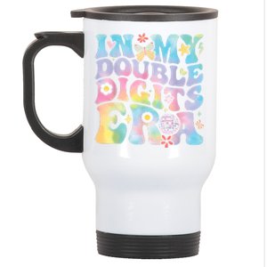 In My Double Digits Era Retro 10 Year Old 10th Birthday Girl Stainless Steel Travel Mug