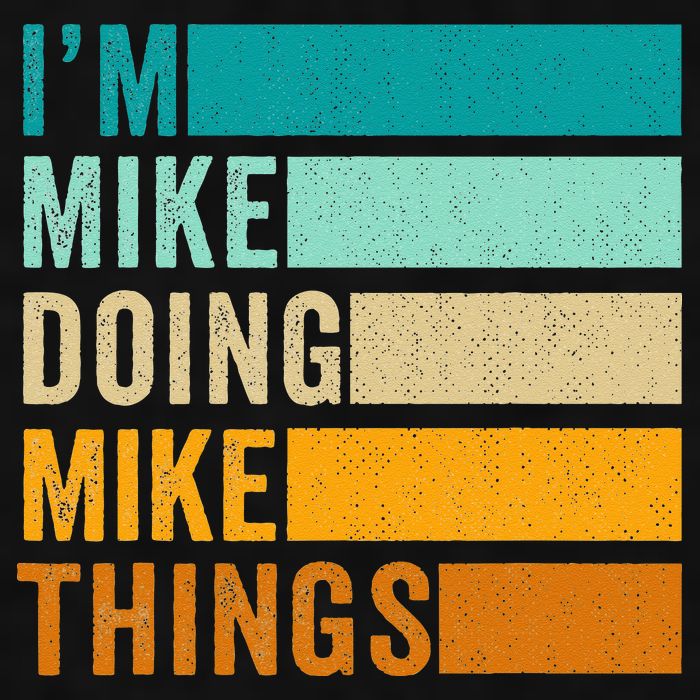 I'm Mike Doing Mike Things  Funny First Name Ladies PosiCharge Tri-Blend Wicking Tank