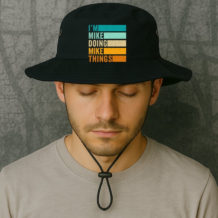 I'm Mike Doing Mike Things  Funny First Name Bucket Hat