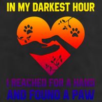 In My Darkest Hour I Reached For A Hand Found A Paw Xmas Gift 25L Jumbo Tote