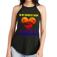 In My Darkest Hour I Reached For A Hand Found A Paw Xmas Gift Women's Perfect Tri Rocker Tank