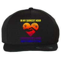 In My Darkest Hour I Reached For A Hand Found A Paw Xmas Gift Wool Snapback Cap