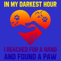 In My Darkest Hour I Reached For A Hand Found A Paw Xmas Gift 16 in Basic Backpack