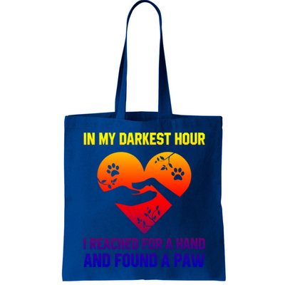 In My Darkest Hour I Reached For A Hand Found A Paw Xmas Gift Bag