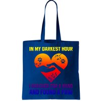 In My Darkest Hour I Reached For A Hand Found A Paw Xmas Gift Bag