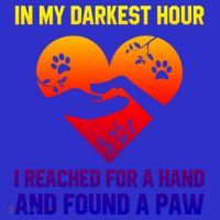 In My Darkest Hour I Reached For A Hand Found A Paw Xmas Gift Visor