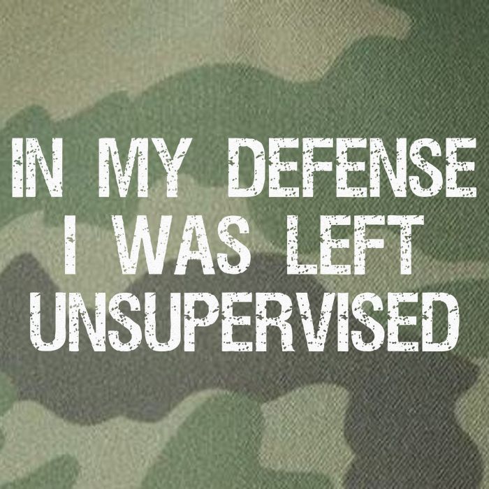 In My Defense I Was Left Unsupervised Funny Trouble Maker Legacy Tie Dye Trucker Hat
