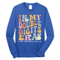 In My Double Digits Era Retro 10 Year Old 10th Birthday Funny Gift Long Sleeve Shirt